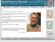 Tablet Screenshot of markmorrowstamps.com